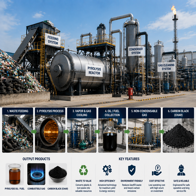 Plastic & Tyre Pyrolysis Plants
